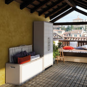 Beige garden chest GULLIVER 118x49x h55 cm