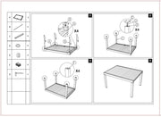 Extendable white aluminum garden table 90 x 210-280 x h 73 cm