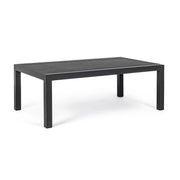 Kledi coffee table in anthracite aluminum 120x70x43h cm