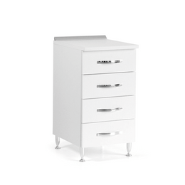 Chest of drawers for kitchen in white ash melamine wood cm H 85x50x40