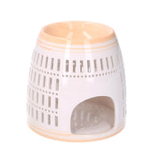 Round orange ceramic essence burner cmø12,6h12,6