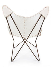 Buffalo brown metal armchair