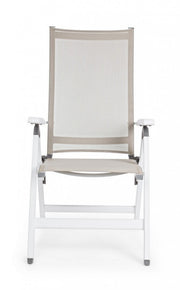 CRUISE Folding Outdoor Armchair White 59x71x h 113 cm