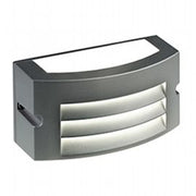 Aluminum Die-Cast Wall Sconce with Opal Diffuser - Warm White Light - 10W - 840 Lumens - IP54 Graphite