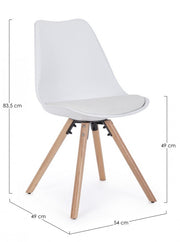 4x New Trend Chair White