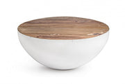 Lancaster white wooden modern coffee table