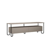 Cornea dove gray TV stand with two doors