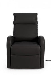 Lift-Person Lift Armchair in black eco-leather