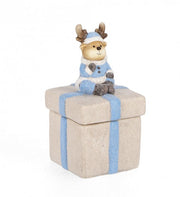 Decorative Blanca Box, 4x H14.5, Blue