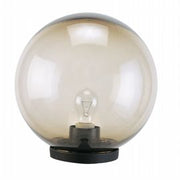Outdoor Thermoplastic Lamp with Smoked Sphere Ø 25cm Black