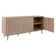 Bali 51A sideboard with 3 wicker effect doors