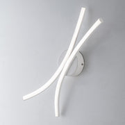 Wall lamp in metal and aluminum White integrated LED 15x h22 cm