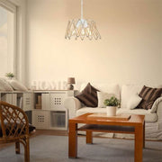 Evren pendant lamp ASZ1030 3 lights white metal and rope