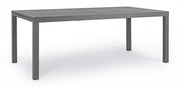 HILDE outdoor table in Anthracite aluminum Extendable 200-300x100x h75 cm