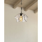 Volga pendant lamp MDL3781 antique gold and smoked glass