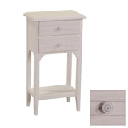 Nuremberg wooden cabinet 2 drawers +1 cream top cm37x26h70