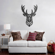 Black deer wall decoration cm 62 x 87 h