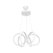 Ilya white spiral shaped LED pendant lamp MDL4439