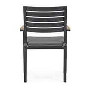 Belmar outdoor chair with armrests natural - anthracite