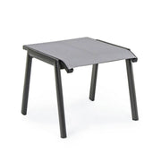 Anthracite aluminum garden furniture footrest Cruise 53 x 51 x 44 cm