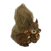 Wooden squirrel with acorn 14x8h17 cm