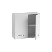 Modular wall unit for kitchen White Ash 2 doors Cm 80x32xH 72