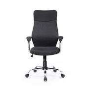 Valkyrie office armchair in black and gray fabric