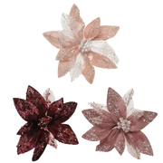 Assorted Christmas flowers Ø18 cm