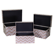 Rectangular brown eco-leather trunk 1-3 cm64x40h35