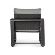 Garden armchair in Anthracite aluminum MERRIGAN YK13 74x78x h84 cm
