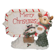 Written in red white resin with led cm45x12h36