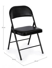 4x Folding Chair Felicity Black