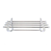 White Aluminum Bathroom Shelf 50 x 29.5 x 20 cm