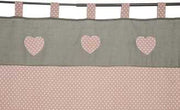 Pink curtain with hearts decoration st-0400 cm. 154x260