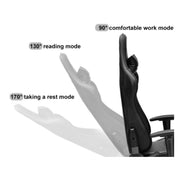 Sputnik black gaming armchair with steel frame