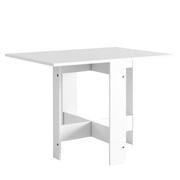 Artemio space-saving folding table, white colour