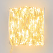 500 MicroLED chain Coil 25m warm white with silver transparent cable