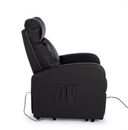 Lift-Person Lift Armchair in black eco-leather