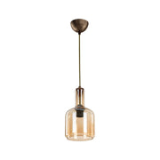 Boston MDL3554 suspension lamp with smoked glass diffuser