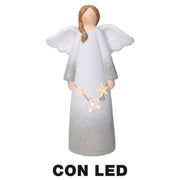 White led resin angel cm24x11,5h41