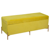 Yellow velvet bench cm115x40h45