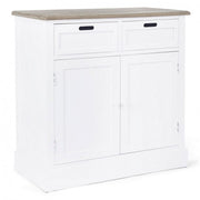 Sideboard in MDF two doors two drawers Bianca DOROTEA 84x39,5x h85 cm