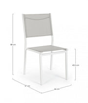 Hilde white Cloud chair for outdoor use cm 46 x 57 x 88 h