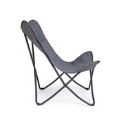Armchair butterfly camping gabicce gray 77,5x81x89h cm