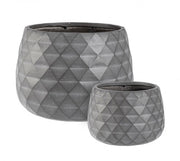 Set2 Vase Holder Pyramid Anthracite Bowl