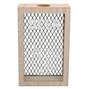 Wine accessories wooden cork holder estia black mesh cm15x6,5h24