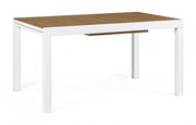 Extendable table 140-200x90 white in aluminium