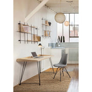 District vintage wood and metal desk