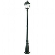 Black Glass Diffuser Cast Aluminum Floor Lamp