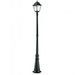 Black Glass Diffuser Cast Aluminum Floor Lamp
